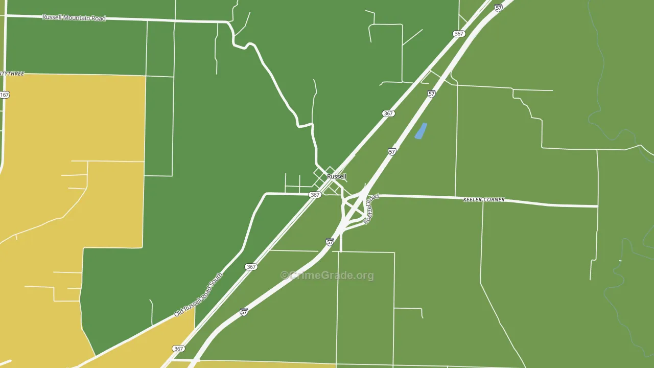 72139, AR Map of Vehicle Theft Rates