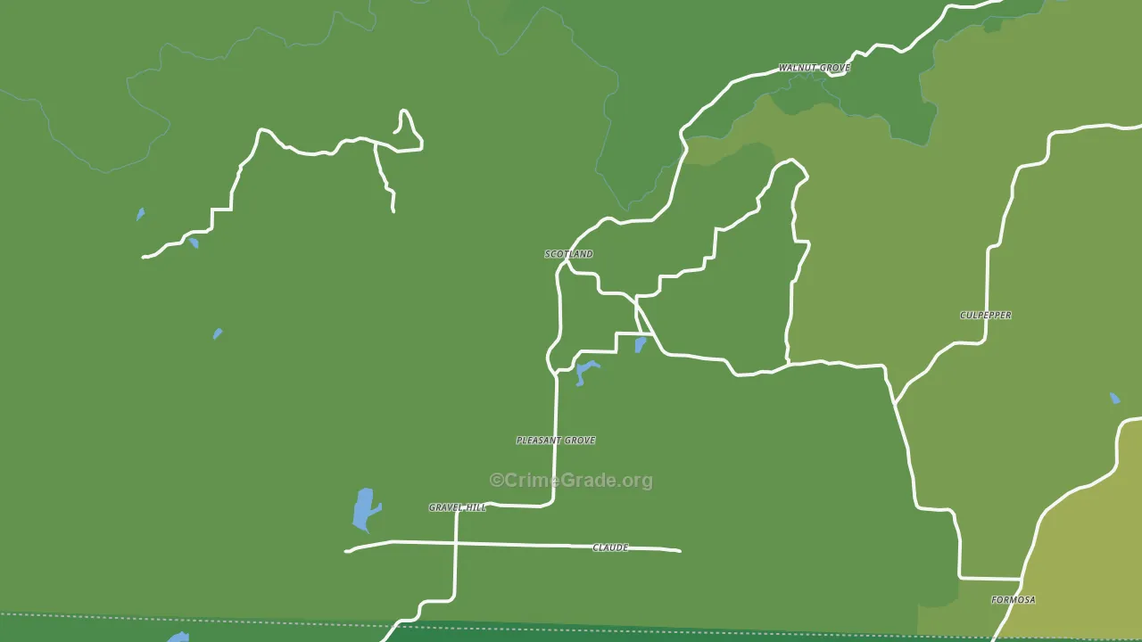 72141, AR Map of Vehicle Theft Rates