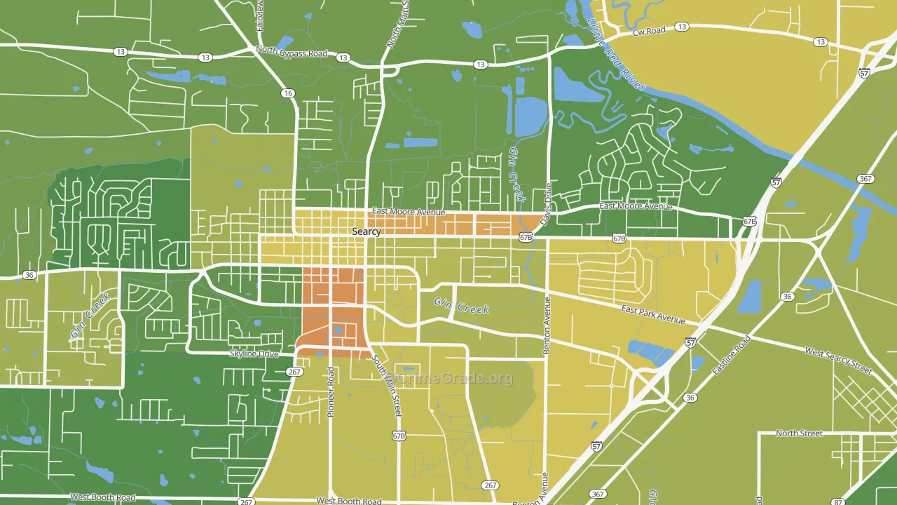 72149, AR Map of Vehicle Theft Rates