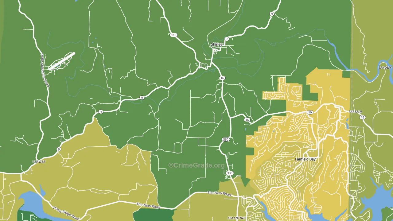 72153, AR Map of Vehicle Theft Rates