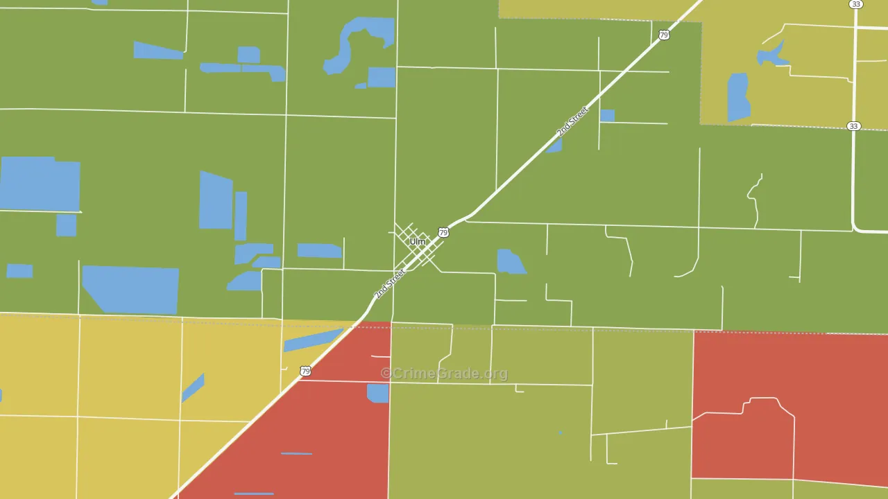72170, AR Map of Vehicle Theft Rates