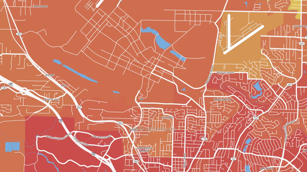72199, AR Map of Vehicle Theft Rates