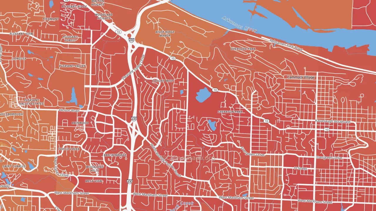 72227, AR Map of Vehicle Theft Rates