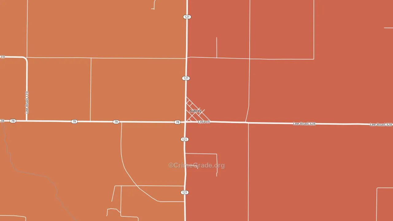 72311, AR Map of Vehicle Theft Rates