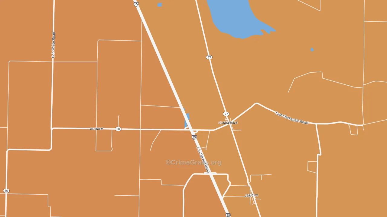 72325, AR Map of Vehicle Theft Rates