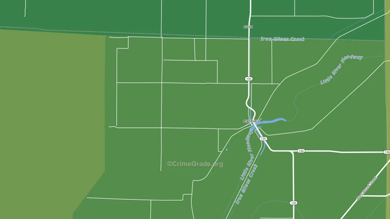 72377, AR Map of Vehicle Theft Rates