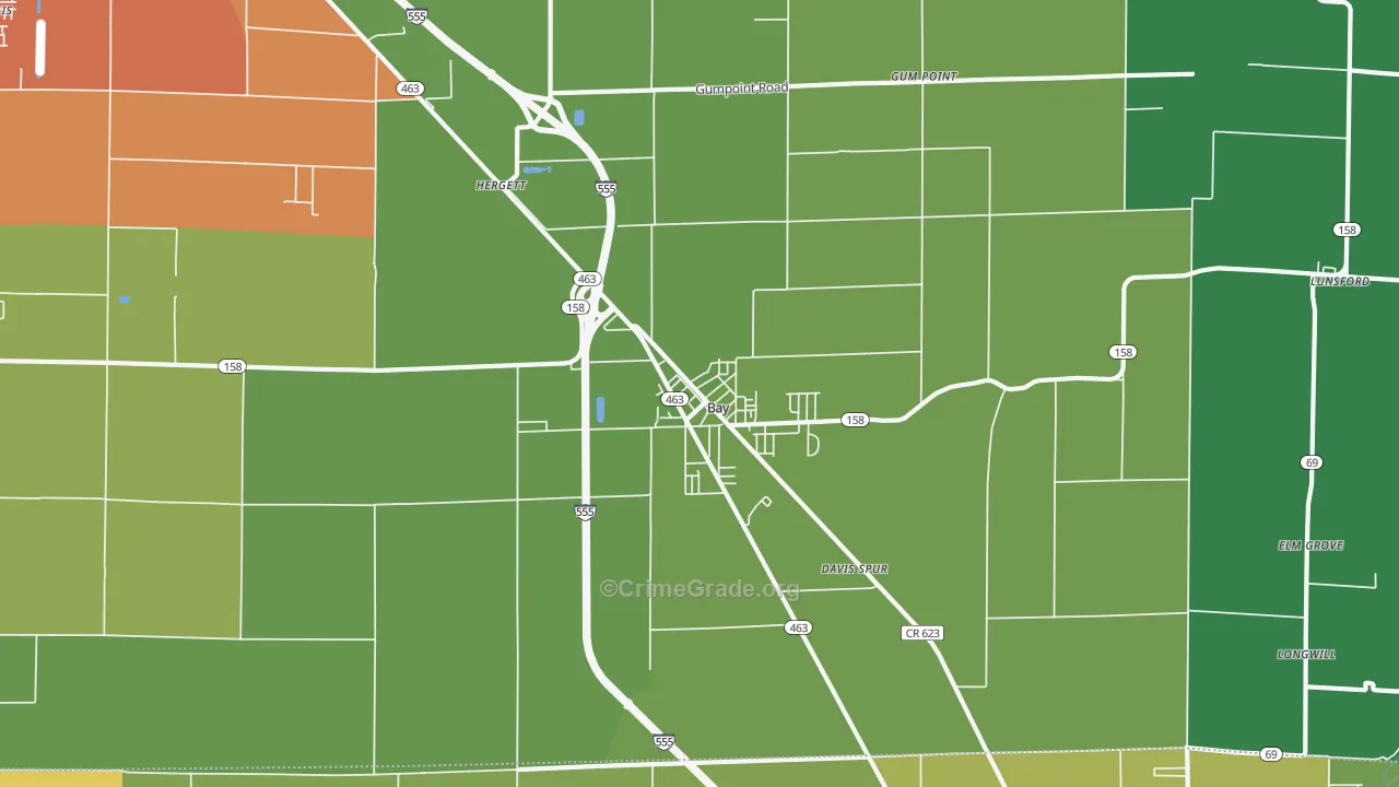 72411, AR Map of Vehicle Theft Rates