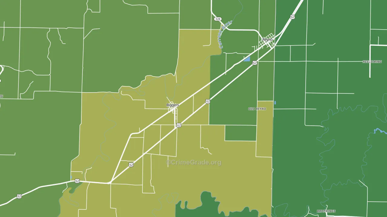 72413, AR Map of Vehicle Theft Rates