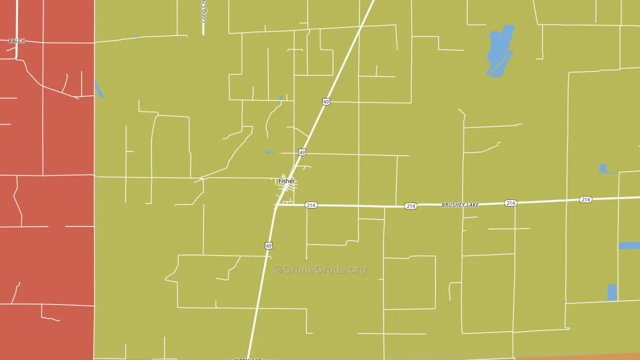 72429, AR Map of Vehicle Theft Rates