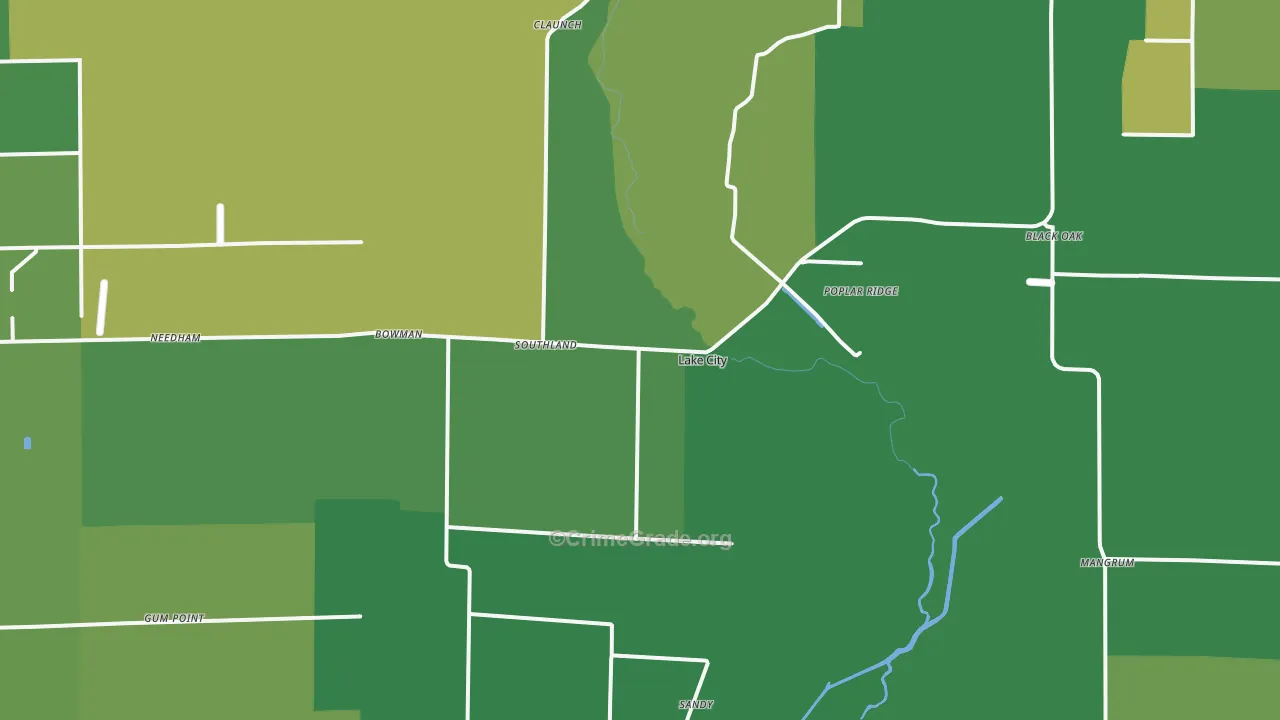 72437, AR Map of Vehicle Theft Rates