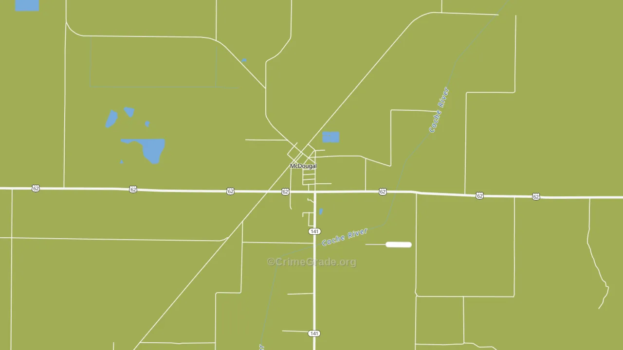 72441, AR Map of Vehicle Theft Rates