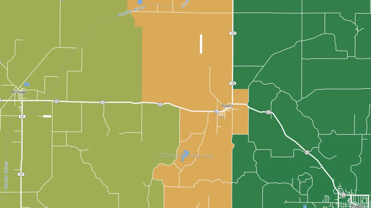 72456, AR Map of Vehicle Theft Rates