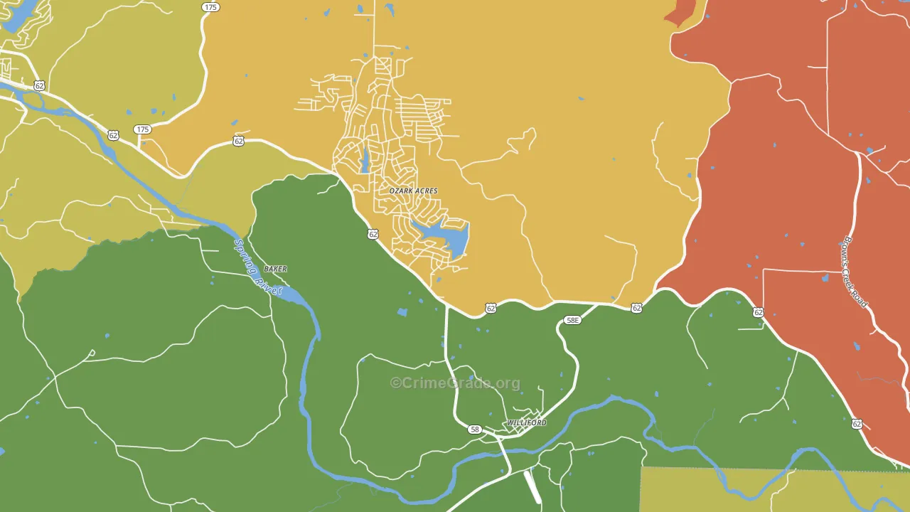 72482, AR Map of Vehicle Theft Rates