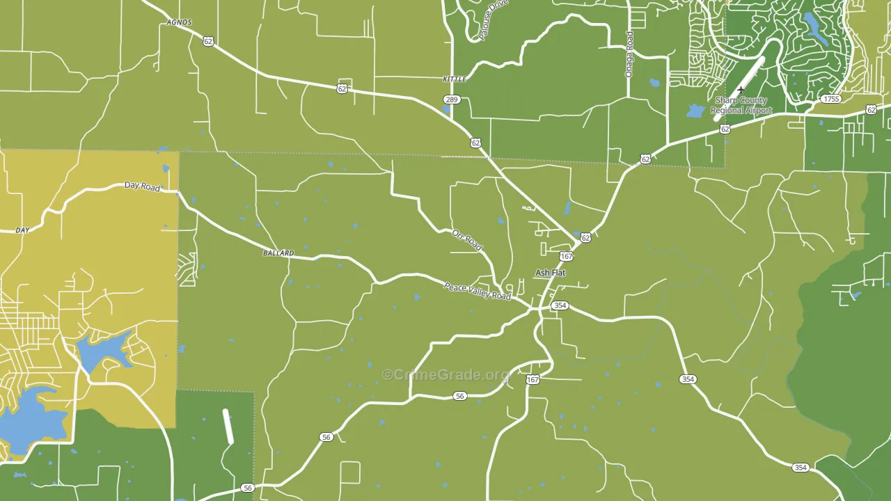 72513, AR Map of Vehicle Theft Rates