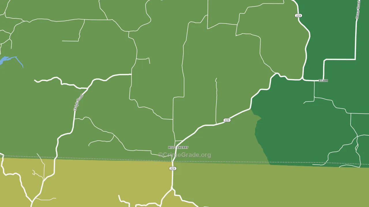 72515, AR Map of Vehicle Theft Rates