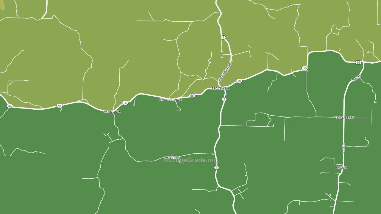 72517, AR Map of Vehicle Theft Rates