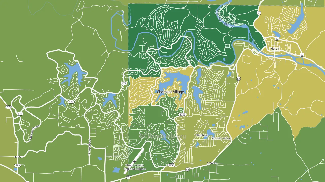 72529, AR Map of Vehicle Theft Rates