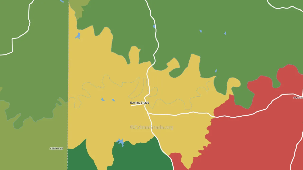 72532, AR Map of Vehicle Theft Rates