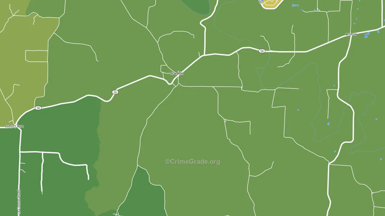 72536, AR Map of Vehicle Theft Rates
