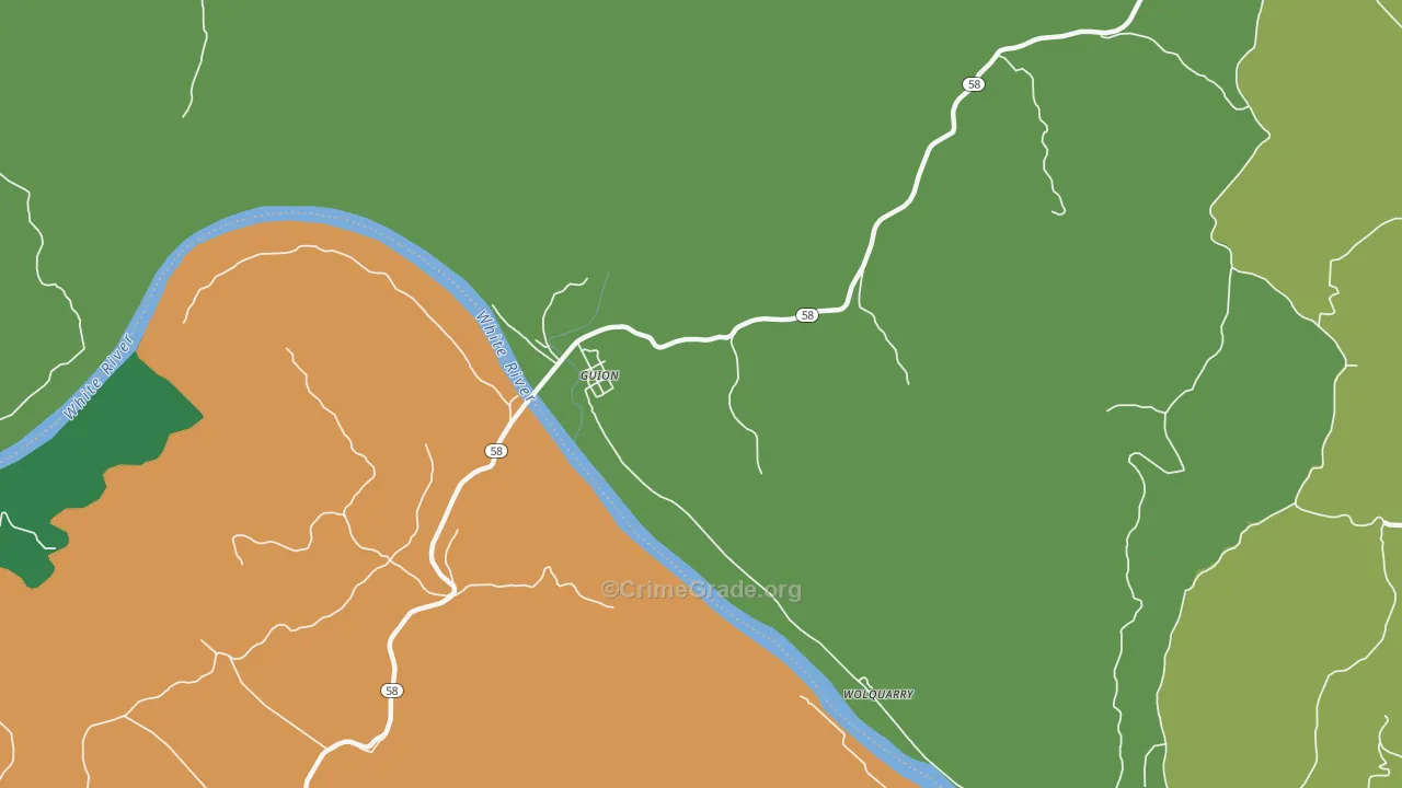 72540, AR Map of Vehicle Theft Rates