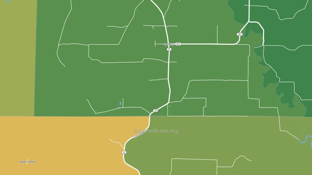 72572, AR Map of Vehicle Theft Rates