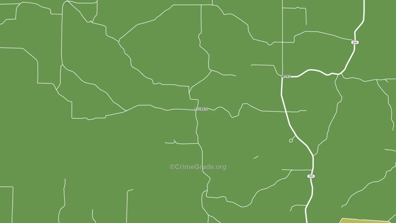 72578, AR Map of Vehicle Theft Rates