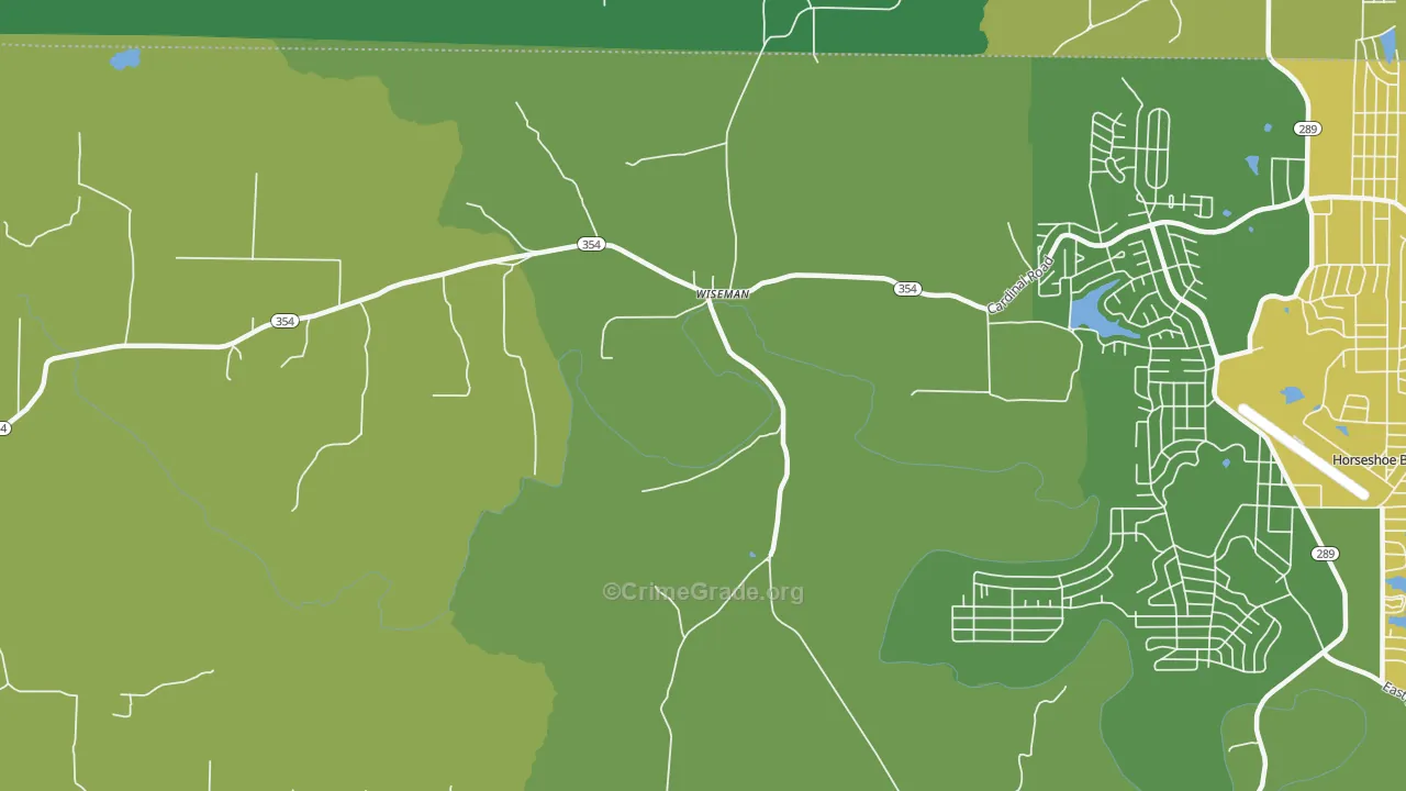 72587, AR Map of Vehicle Theft Rates