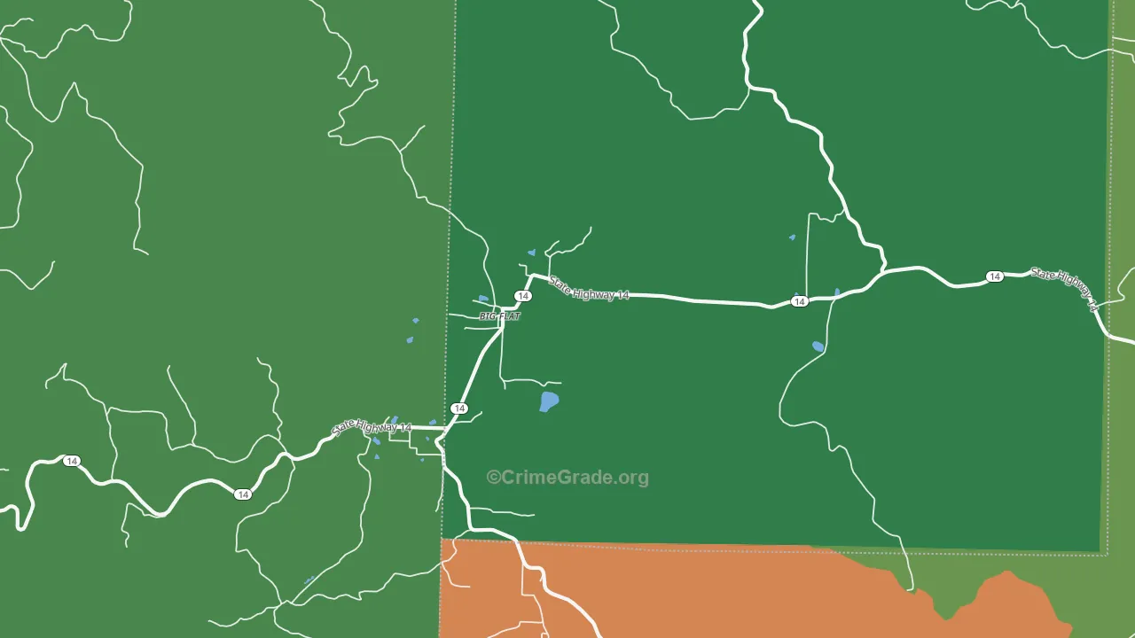 72617, AR Map of Vehicle Theft Rates