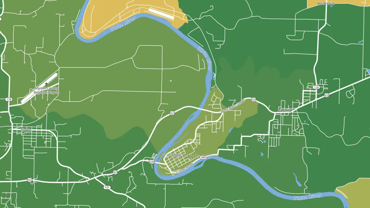 72626, AR Map of Vehicle Theft Rates