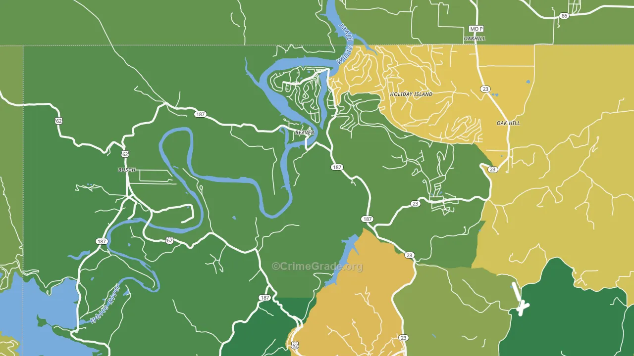 72631, AR Map of Vehicle Theft Rates