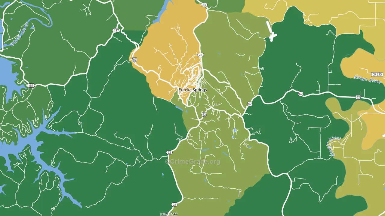 72632, AR Map of Vehicle Theft Rates