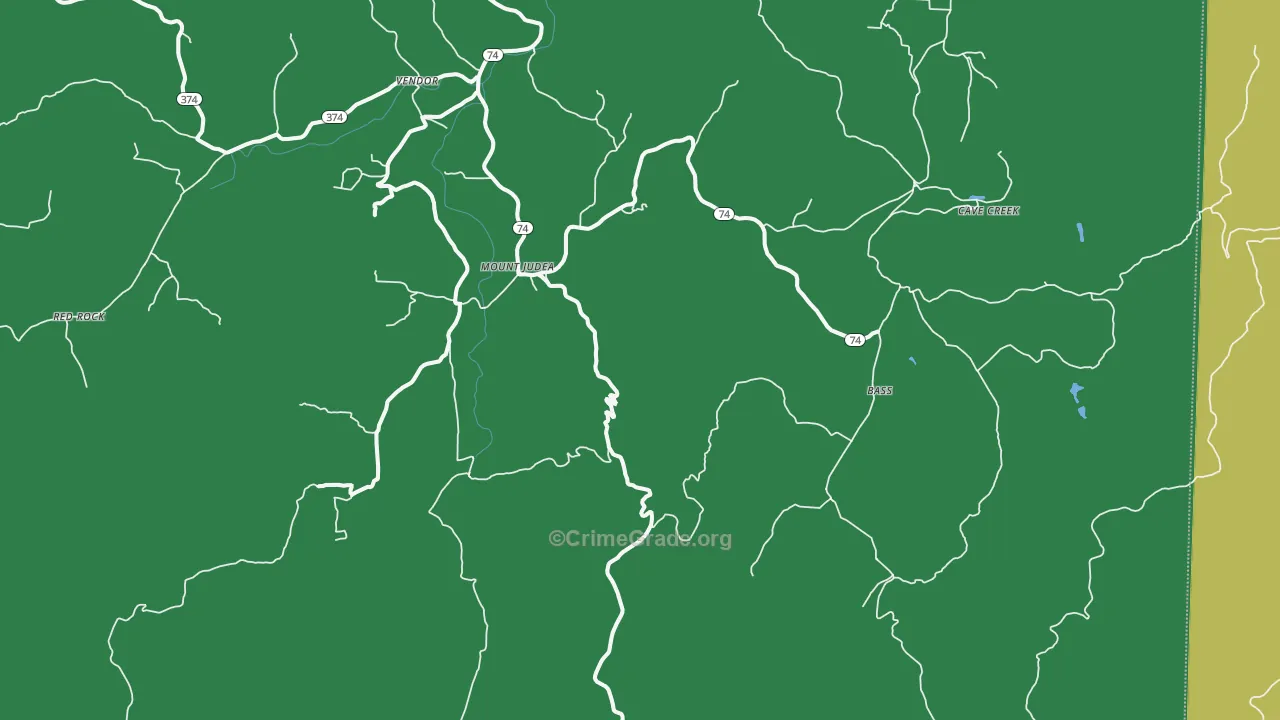 72655, AR Map of Vehicle Theft Rates