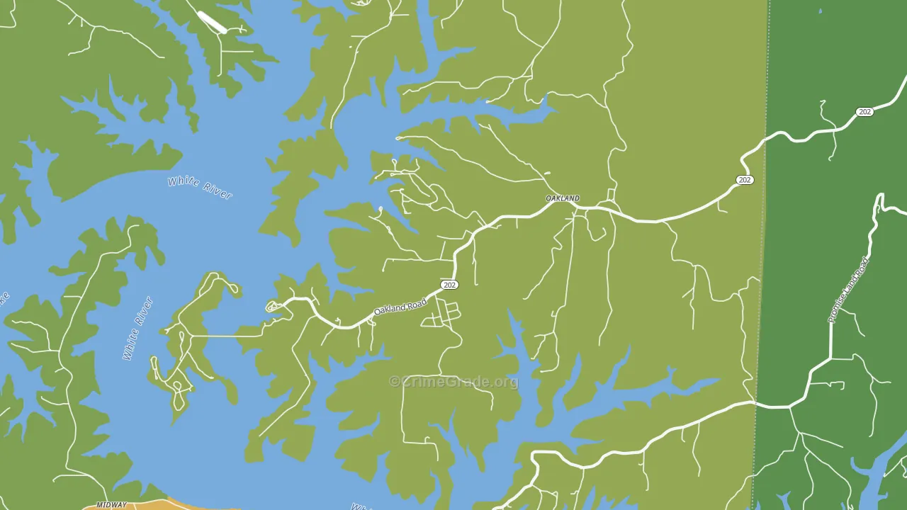 72661, AR Map of Vehicle Theft Rates
