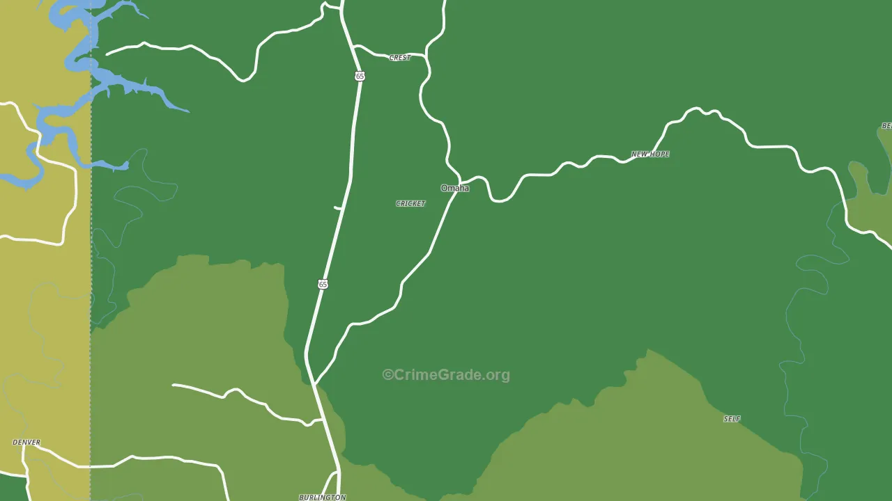 72662, AR Map of Vehicle Theft Rates