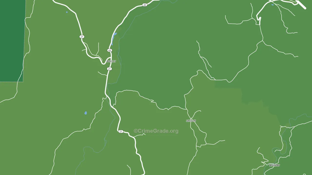 72670, AR Map of Vehicle Theft Rates