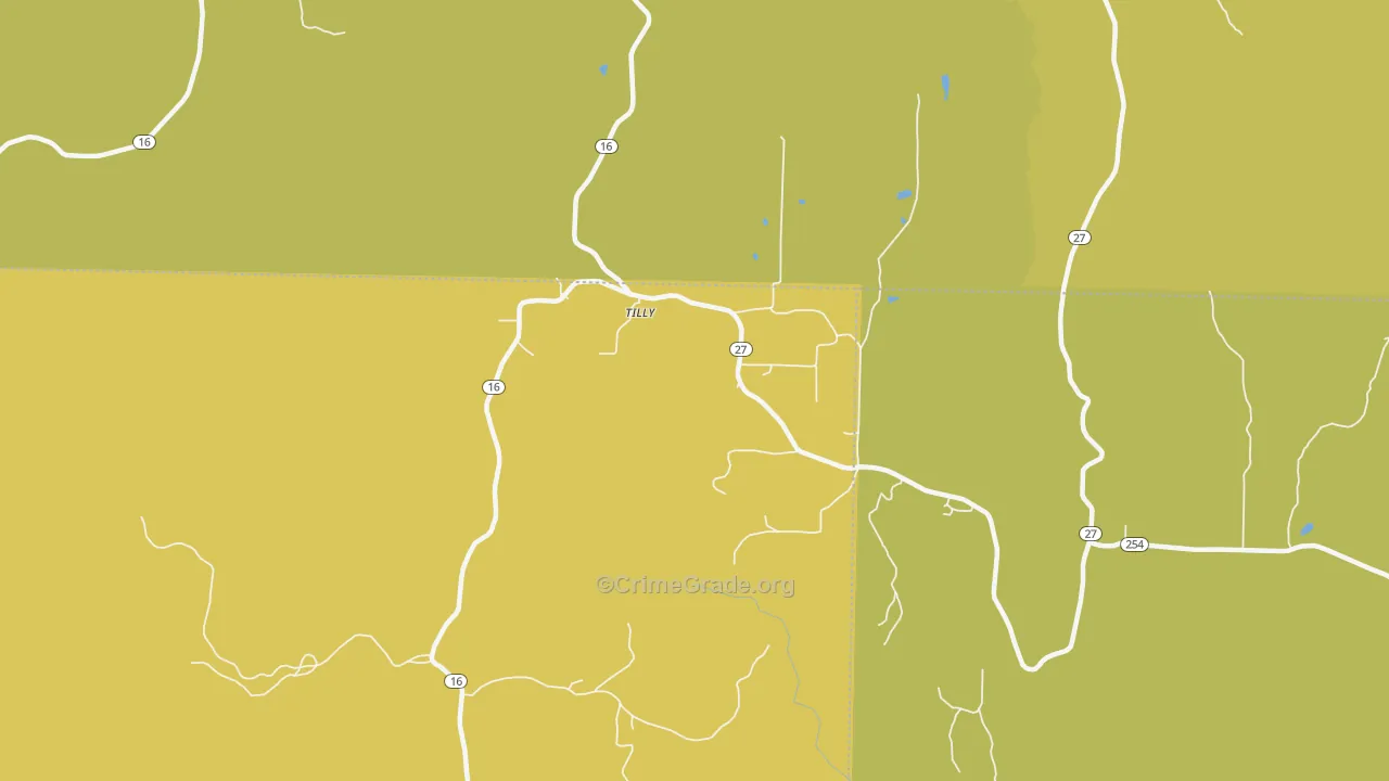72679, AR Map of Vehicle Theft Rates