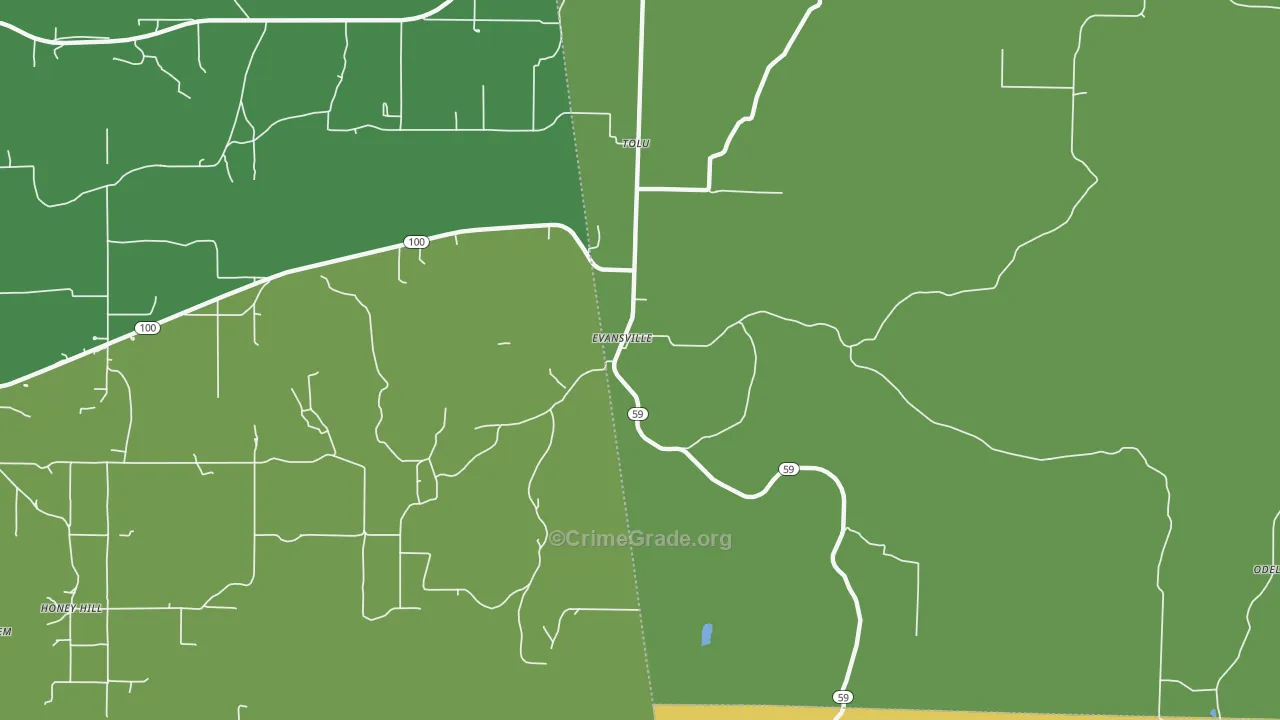 72729, AR Map of Vehicle Theft Rates