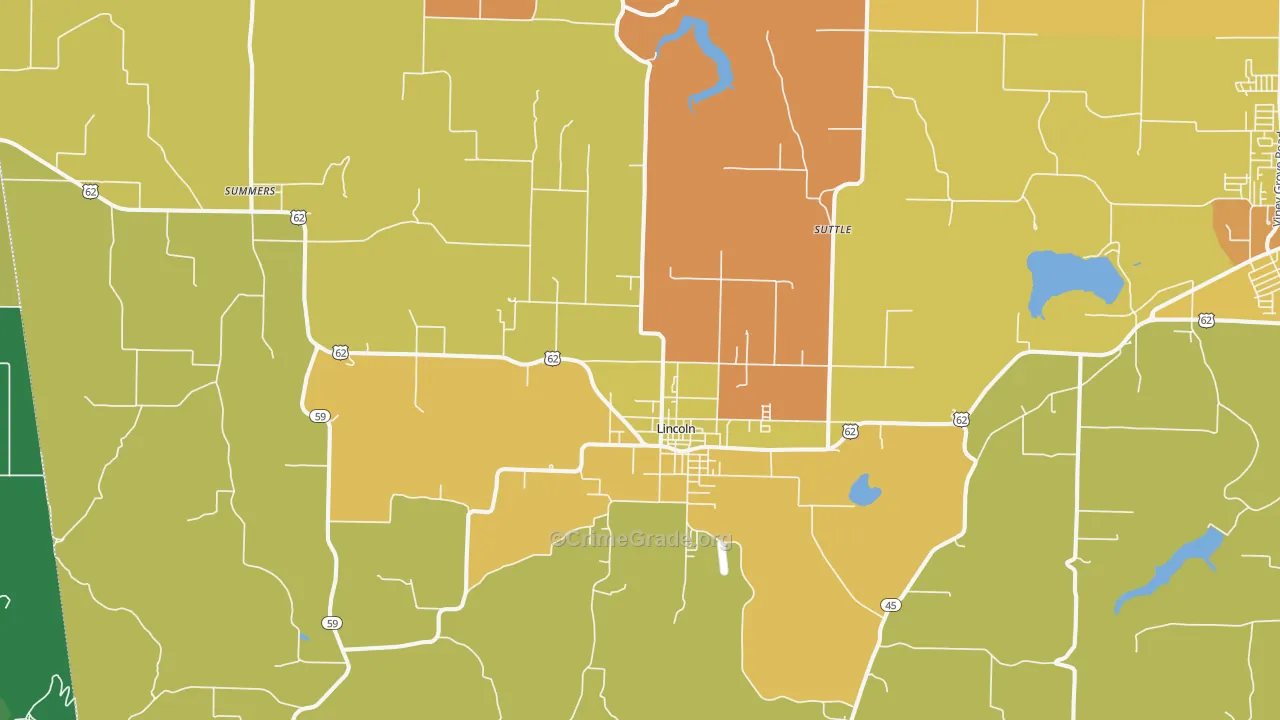 72744, AR Map of Vehicle Theft Rates