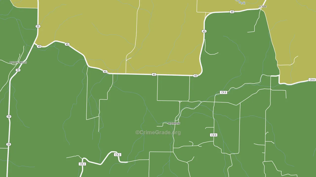 72749, AR Map of Vehicle Theft Rates
