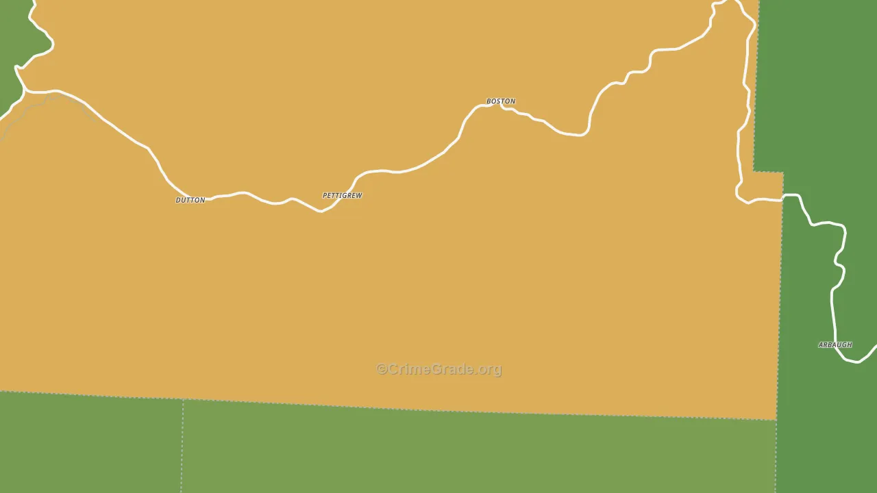 72752, AR Map of Vehicle Theft Rates