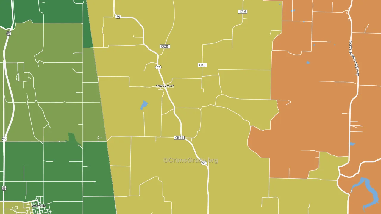 72769, AR Map of Vehicle Theft Rates