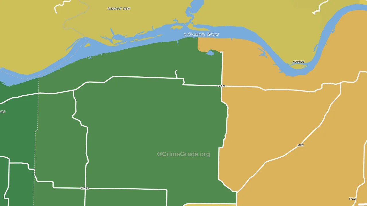 72930, AR Map of Vehicle Theft Rates