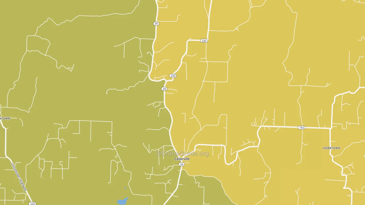 72932, AR Map of Vehicle Theft Rates