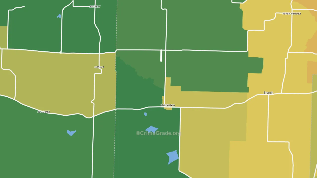 72933, AR Map of Vehicle Theft Rates