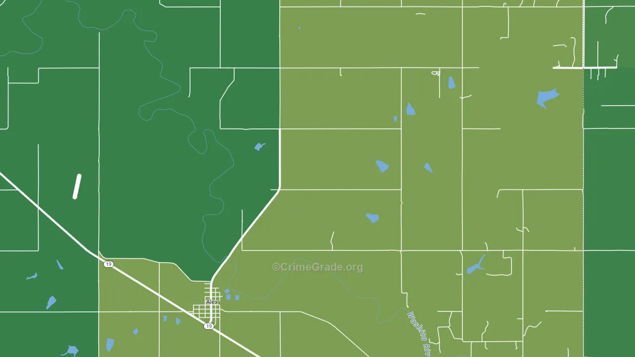 73002, OK Map of Vehicle Theft Rates