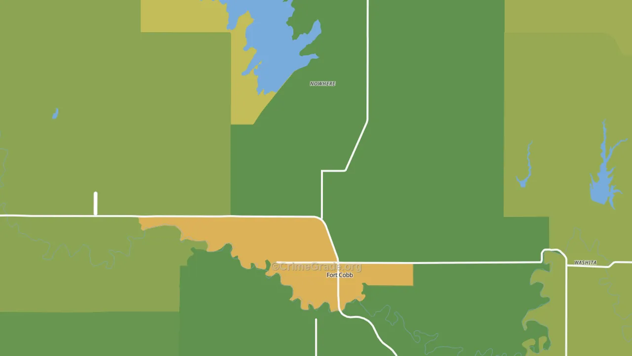 73038, OK Map of Vehicle Theft Rates