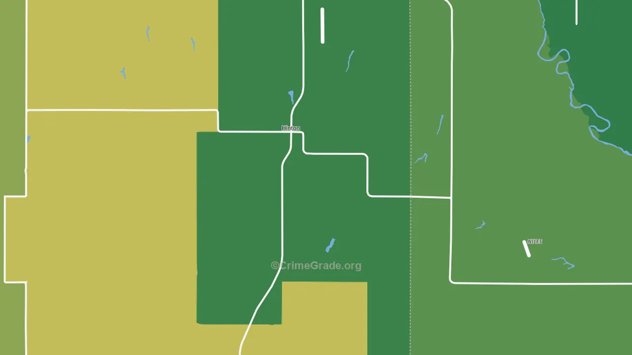 73047, OK Map of Vehicle Theft Rates