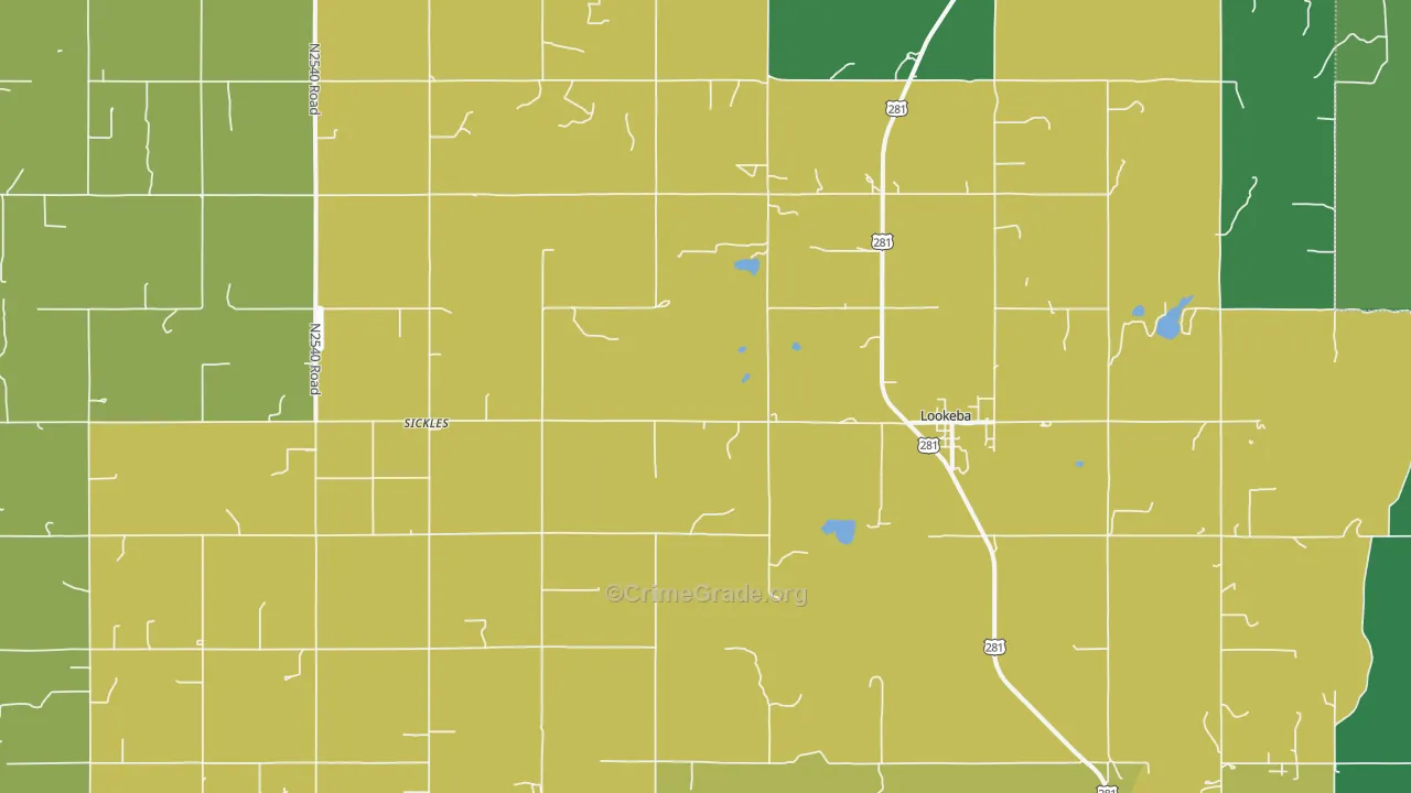 73053, OK Map of Vehicle Theft Rates