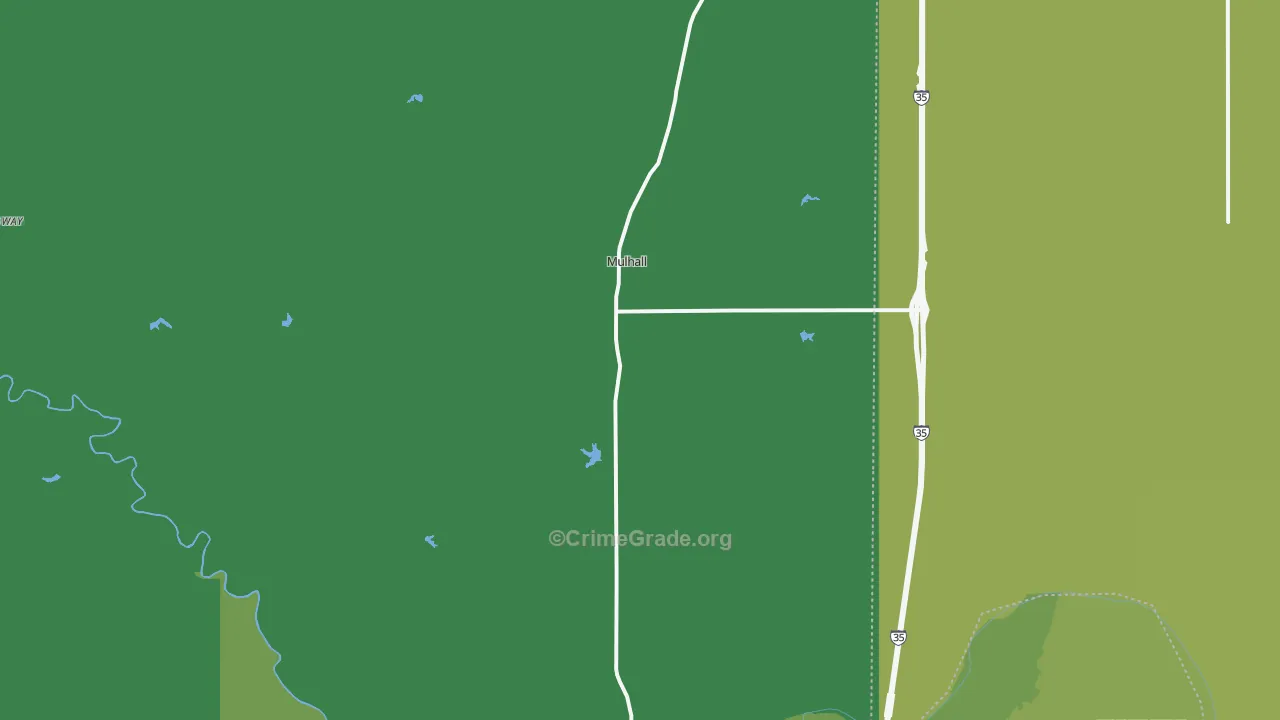 73063, OK Map of Vehicle Theft Rates