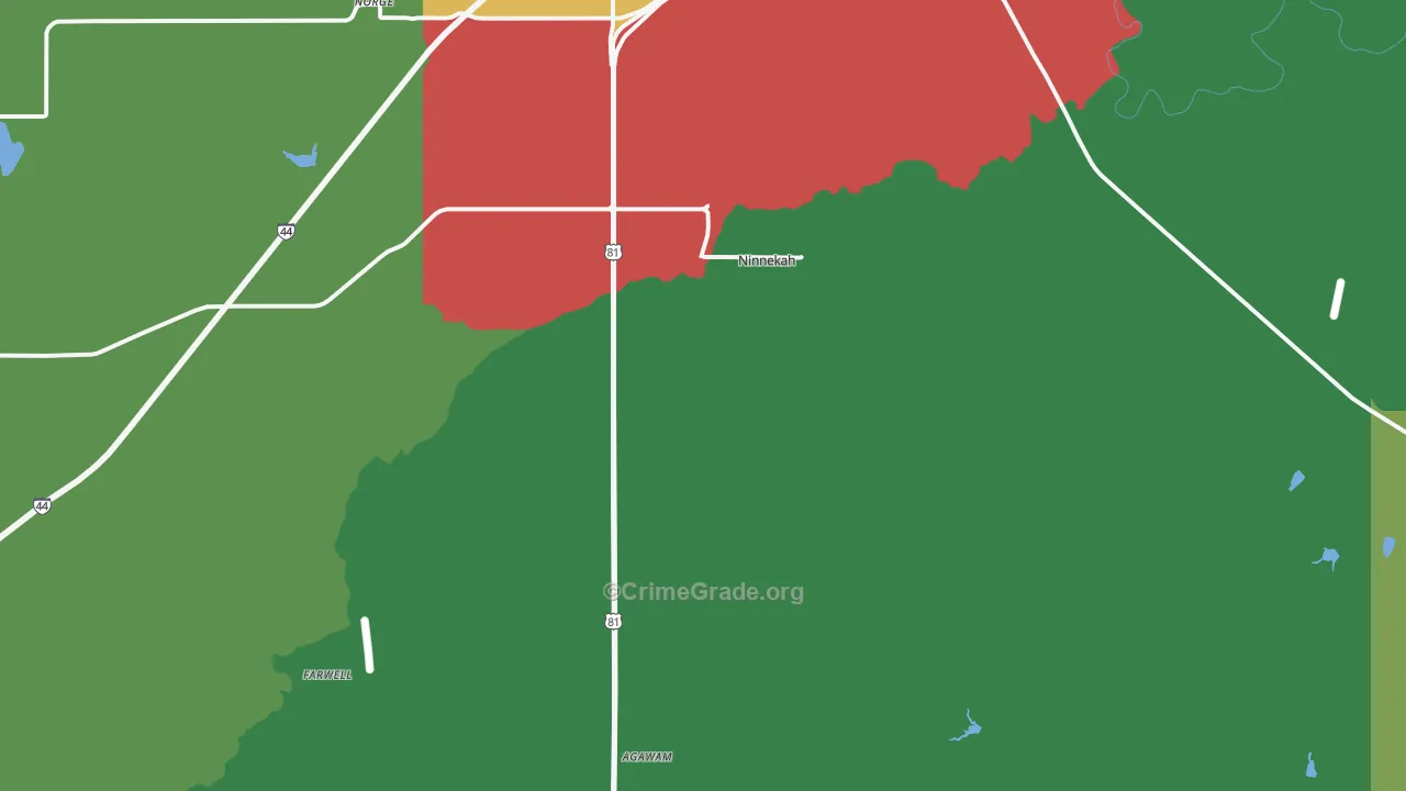 73067, OK Map of Vehicle Theft Rates